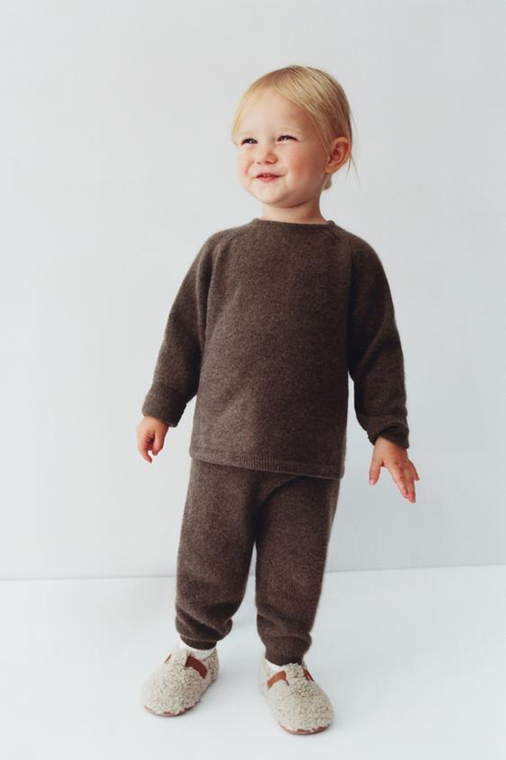 ZARA ДЖЕМПЕР ИЗ 100% КАШЕМИРА, КОРИЧНЕВЫЙ