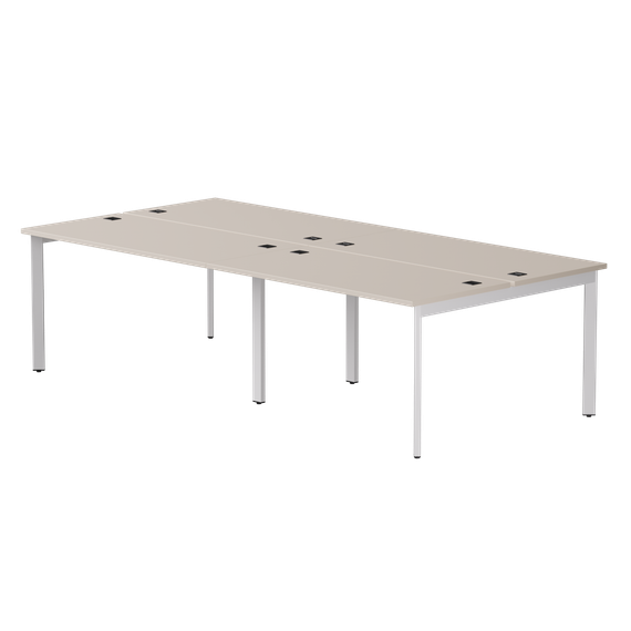 Бенч-система на 4 места Everprof EVO на металлокаркасе 2760х670(1370)x755 опоры 45гр