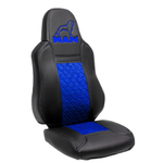 Чехлы MAN TGX, TGS с 2021 года c регулировкой ремня безопасности водителя по высоте (экокожа, синий)