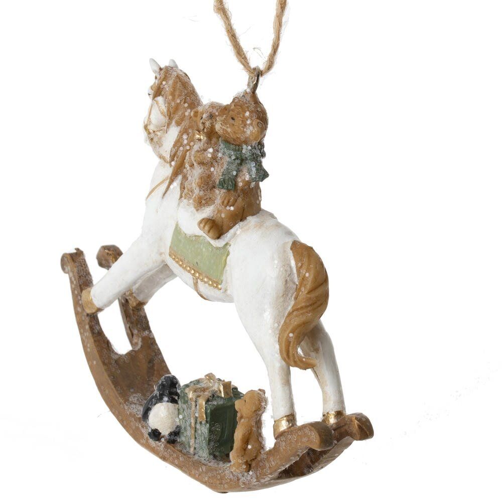 GAEM Фигурка декоративная подвесная "Лошадка-качалка", L8,5 W1,5 H7,5 см