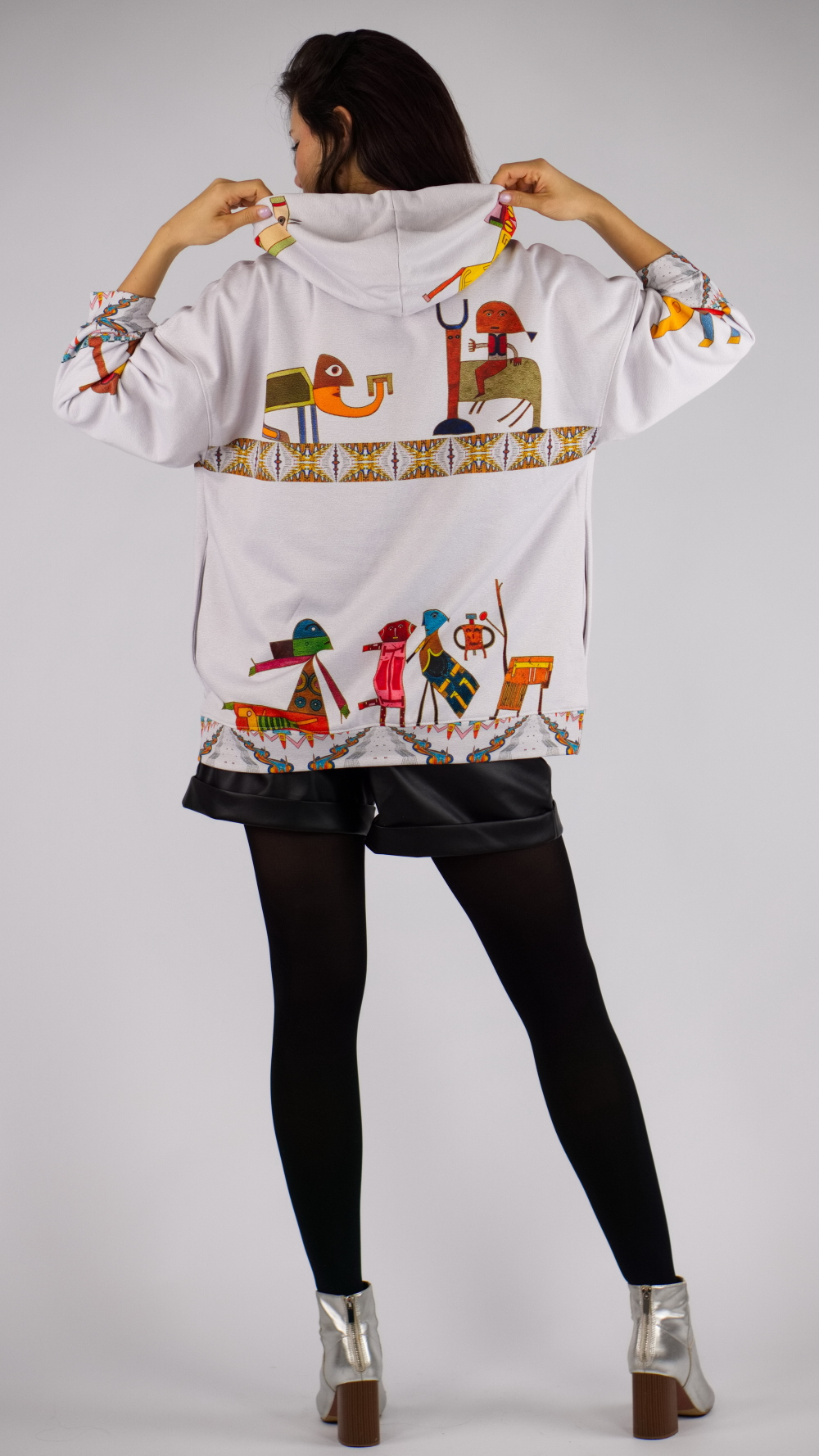 Зип худи «Прелюдия к цивилизации», принт по мотивам художника Виктора Браунера