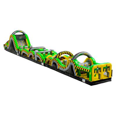 Коммерческая надувная полоса препятствий «Индастриал», 25×3×4 м