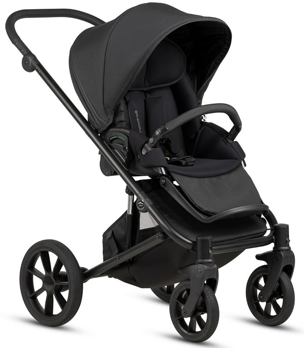 Детская коляска Noordi Aqua V2 4 в 1 с автокреслом Terra Edusky Black и базой 1482636 Black