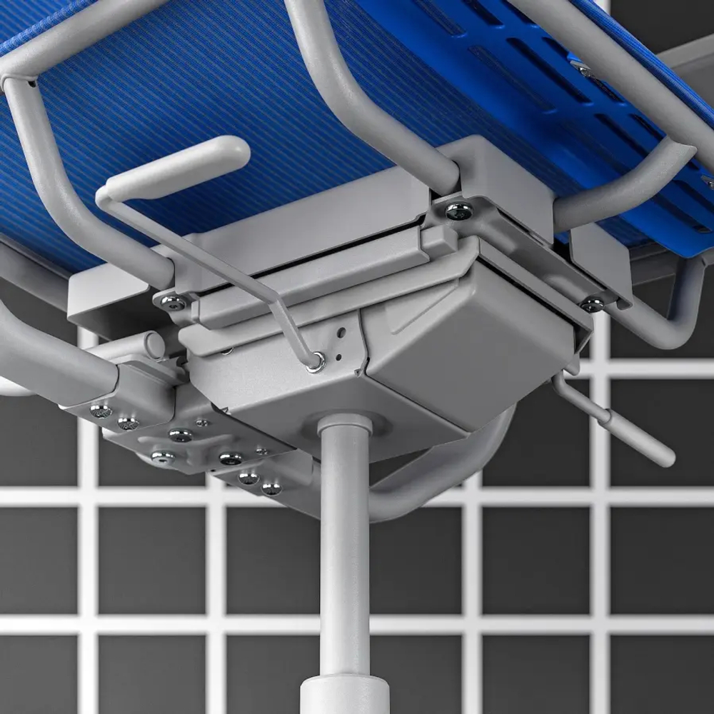 Игровое/офисное кресло - IKEA STYRSPEL, 71х119/142 см, синий/светло-серый, СТИРСПЕЛЬ ИКЕА