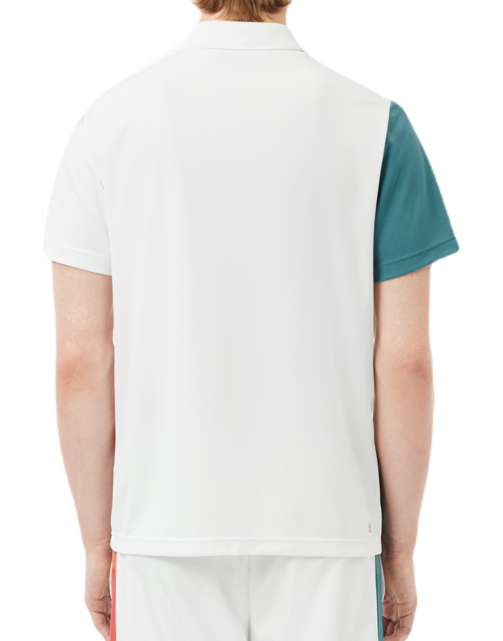 Мужское теннисное поло Lacoste Ultra-Dry Colourblock Stripe Tennis Polo Shirt - разноцветный