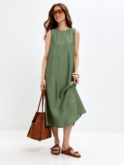Trends Brands Base Платье Жен 09_04_dr787SS_olive Зеленый