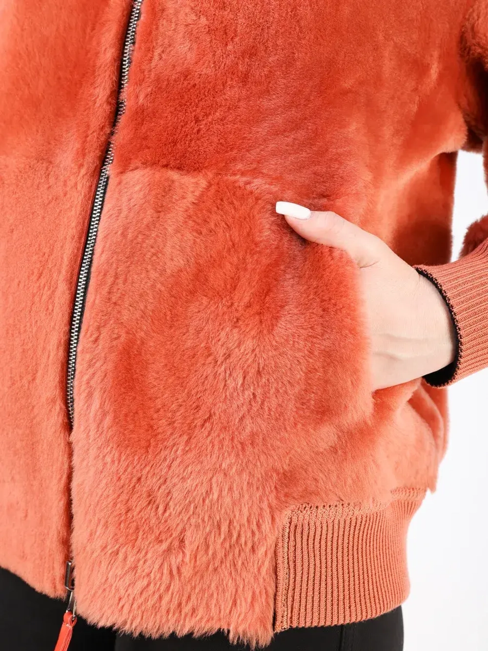 Двусторонняя дубленка зимняя шуба