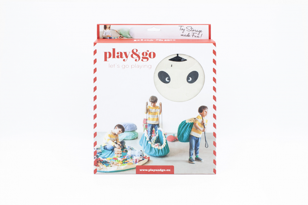 2 в 1: мини-мешок (40 см) для хранения игрушек и игровой коврик Play&Go. Принт вишенка