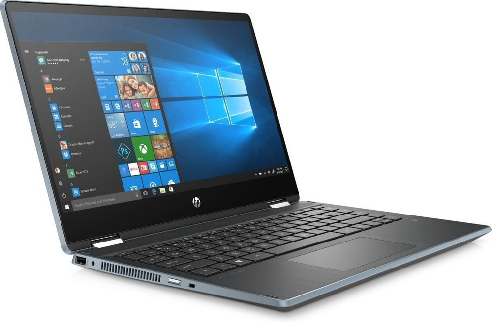 Ноутбук HP Pavilion x360 14-dh1015ur 14; 1920x1080 (Full HD) сенсорный/ Intel Core i5 10210U, 1600 МГц/ 8 Гб DDR-4/ 256 Гб SSD/ Intel UHD Graphics, Wi-Fi/ Bluetooth, Cam/ Windows 10 Home / серебристый 1B2Q9EA