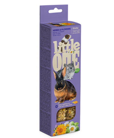 Литл оне LITTLE ONE Палочки д/мор.свин/крол/шиншилл с травами и цветами