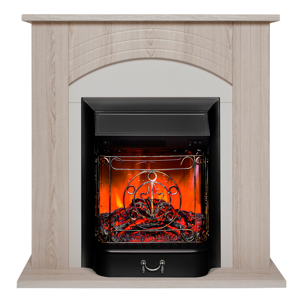 Каминокомплект Real Flame Hanna LO с очагом Majestic Lux Black (без пульта)