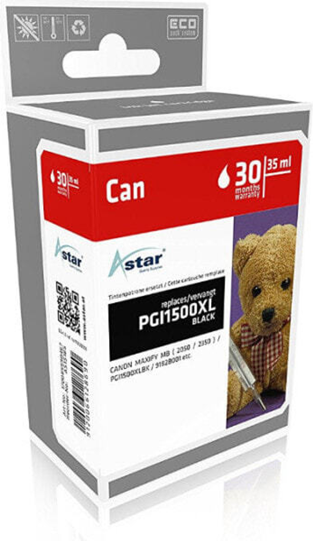 Картридж струйный  черный 1 шт Astar AS15185