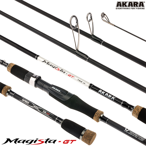 Спиннинг штекерный угольный 2 колена Akara Magista GT H902 (21-62) 2,7 м