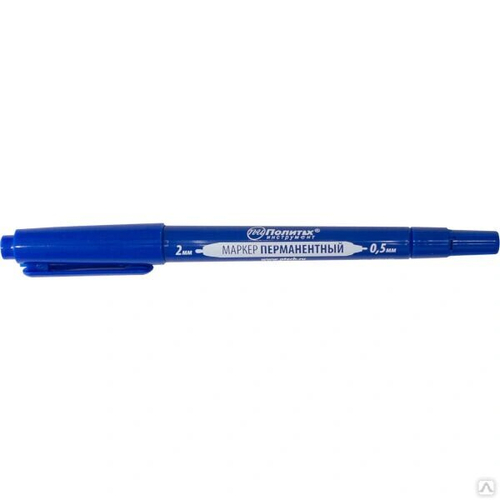 Маркер Двухсторн синий ММ