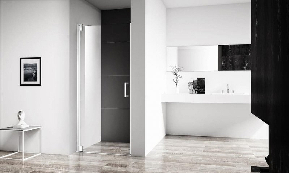 Душевая дверь BelBagno Marmi 60 MARMI-B-1-60-C-Cr профиль Хром стекло прозрачное
