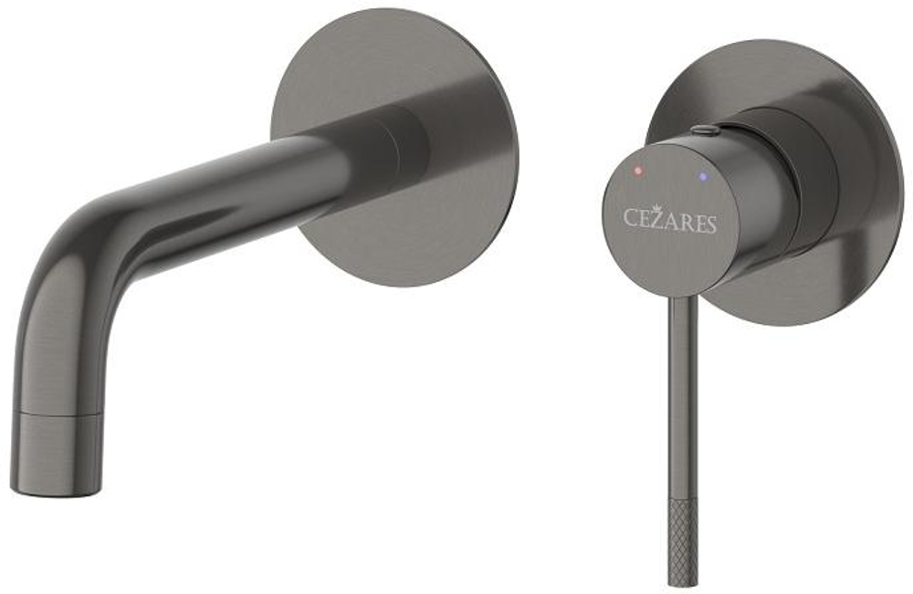 Смеситель для раковины встраиваемый CEZARES RELAX-BLI2-1-GM-W0 с внутренней частью, без донного клапан