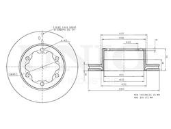 Диск тормозной задний UNIO BRD-20132
