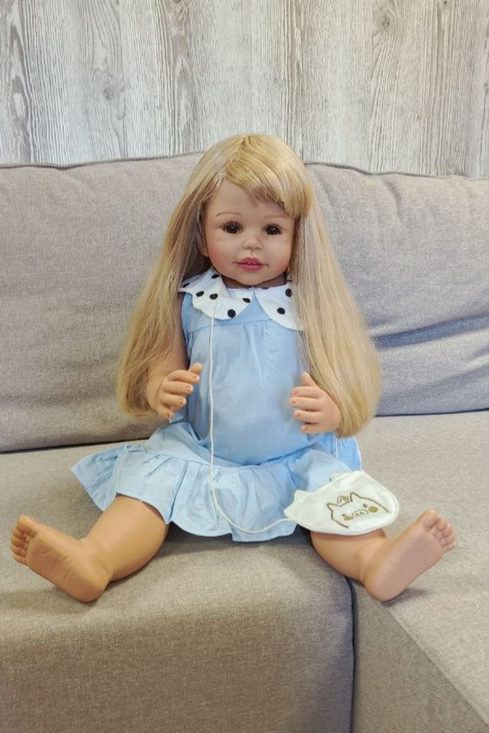 УЦЕНКА Кукла Реборн ростовая 70см в пакете (FA-254)