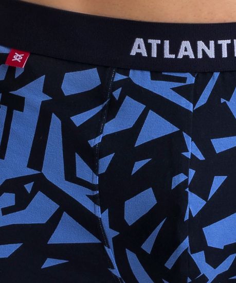 Трусы мужские боксеры (3шт), Atlantic 3MH-022, светло-голубой+темно-синий+серый меланж