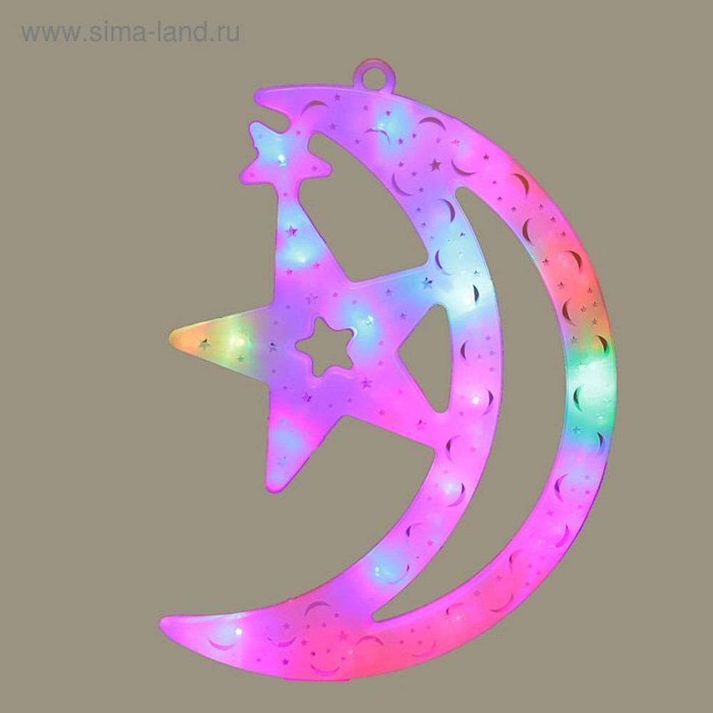 Фигура "Месяц" 30х20 см, пластик, 20 LED, 240V RG/RB СЛ
