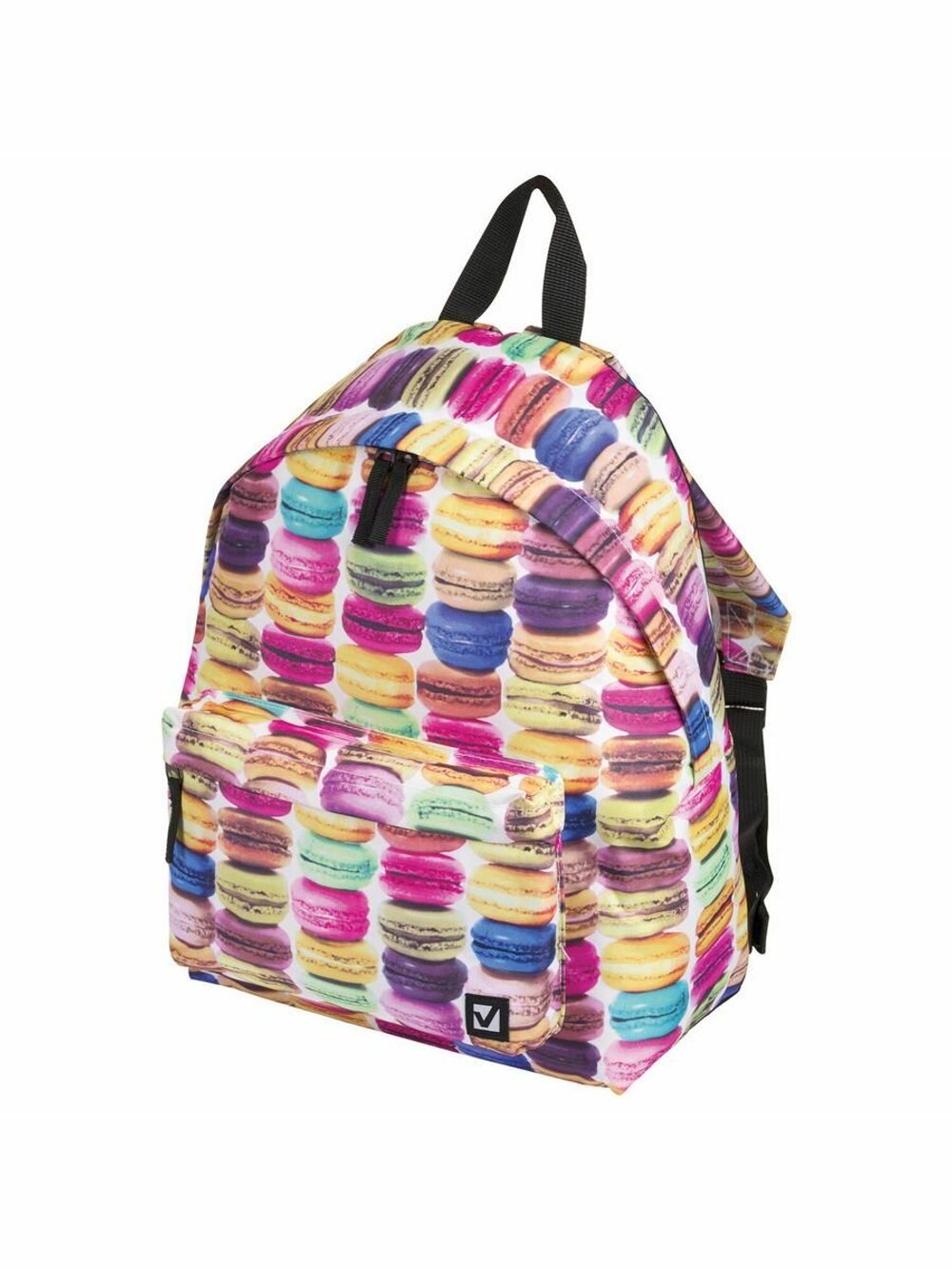 Рюкзак BRAUBERG, универсальный, сити-формат, разноцветный, Сладости, 20 литров, 41х32х14 см, 225370