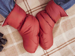 Сапожки-носочки пуховые German Grass Comfort Socks Travel Grass Marsala бордовые