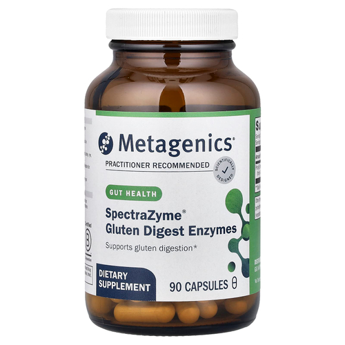 Metagenics, SpectraZyme®, ферменты расщепления глютена, 90 капсул (138 мг в 1 капсуле)