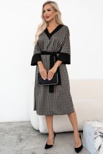 Платье Леди (черный/бежевый) Р11-2013/4 Nikol