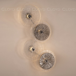 Бра Cloyd HELION-A W4 / выс. 62 см - хром - дымчатое стекло (арт.20320)