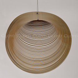 Подвесной светильник Cloyd FUETE P1 / шир. 60 см - дерево - белый (арт.11414)