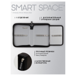 Пенал 1 отделение, 200*140*40 мм, Berlingo "Black", 1 дополнительная откидная секция, полиэстер