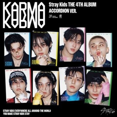 Альбом STRAY KIDS - KARMA 4th Album ACCORDION RANDOM Version