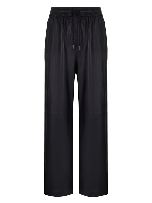 Trousers with elastic band black color