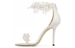 Jimmy Choo Maisel Leather One Strap Sandals Women"s White