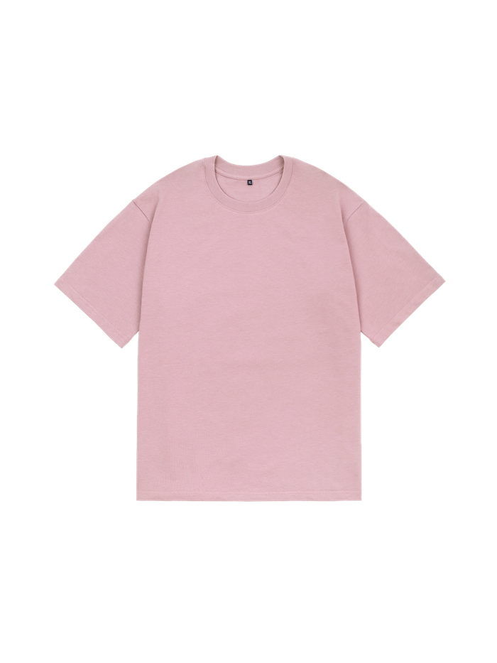 Футболка оверсайз (розовато-серый) 230 г