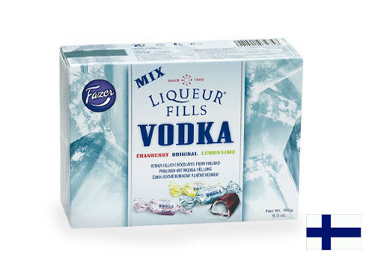Шоколадные конфеты с водкой Fazer, 150г