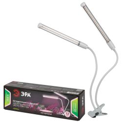 Светильник для растений на прищепке ЭРА FITO-20W-АLED-L полного спектра 12 Вт белый | Интерьерные фито светильники