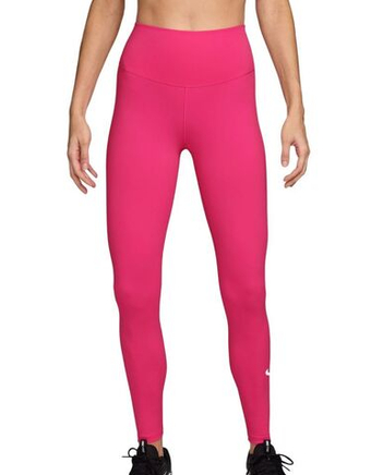 Женские леггинсы Nike One High Waist Full Length - rush pink/white
