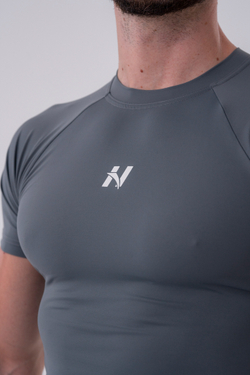 Мужская футболка Nebbia Functional Slim-fit T-shirt 324 Grey