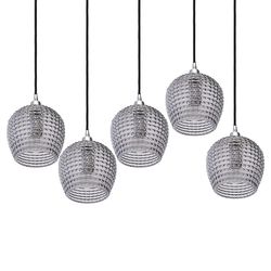 Светильник подвесной каскадный Aurora, 110х18 см, серый