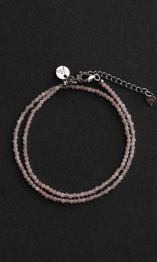 Чокер "Memo about Love&Luck" из розового кварца 33-38 см