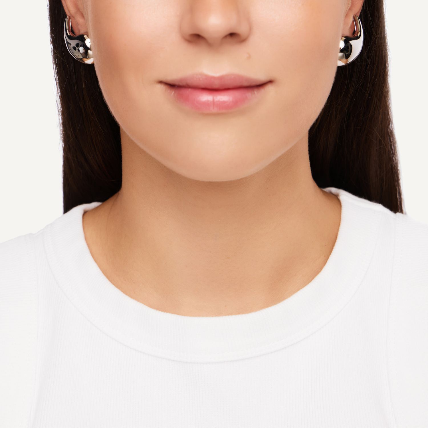 Клипсы Plain Comma Earrings