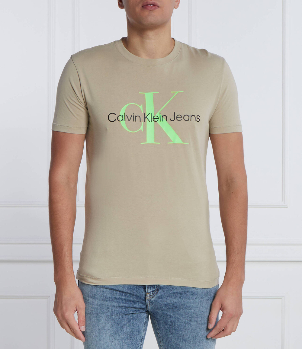Футболка CALVIN KLEIN JEANS - бежевый(J30J320806)