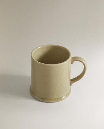 ZARA HOME КРУЖКА ИЗ КЕРАМИКИ, ЗЕЛЕНЫЙ