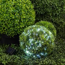 Садовая гирлянда ЭРА ERASF22-17 Нить на солнечной батарее, холодный свет 21,9 м | Садовые декоративные светильники