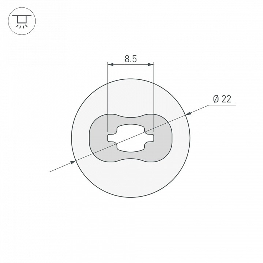 Профиль накладной гибкий Arlight WPH-FLEX 045847