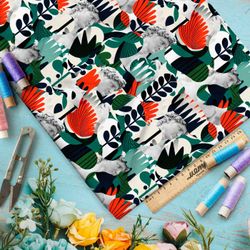 Ткань премиум сатин античные фантазии