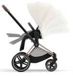 Коляска Cybex Priam IV Rosegold complete Cloud G Almond Beige Plus Base G 3 в 1 Off White