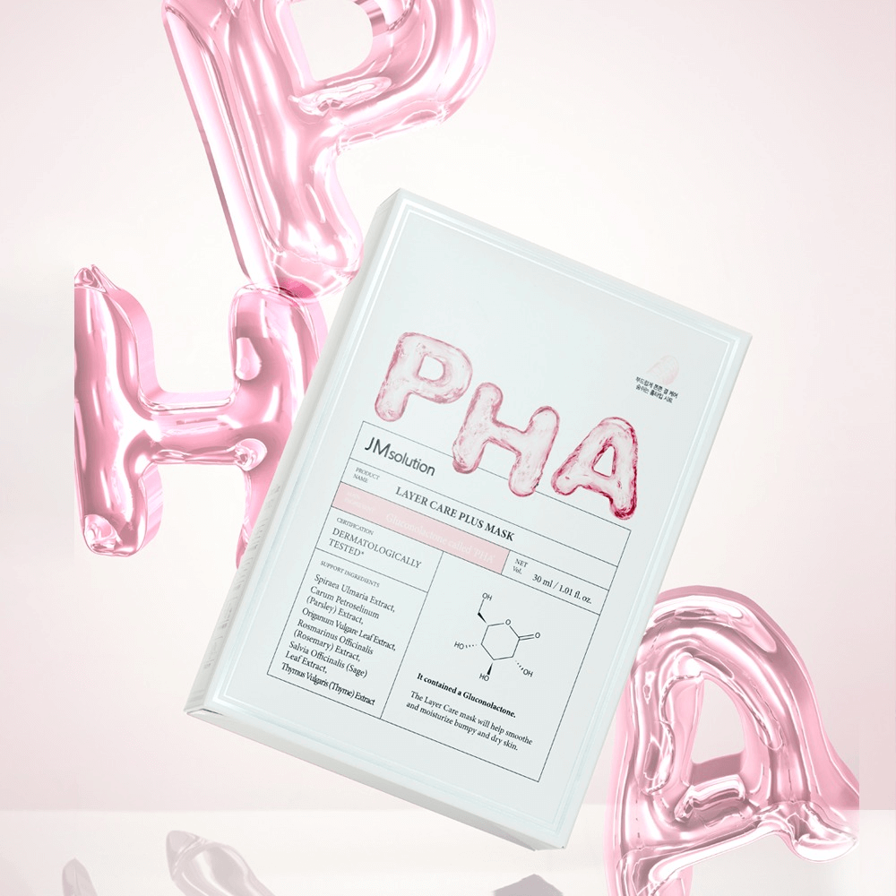 JMsolution Layer Care Plus Mask обновляющая тканевая маска с глюконолактоном
