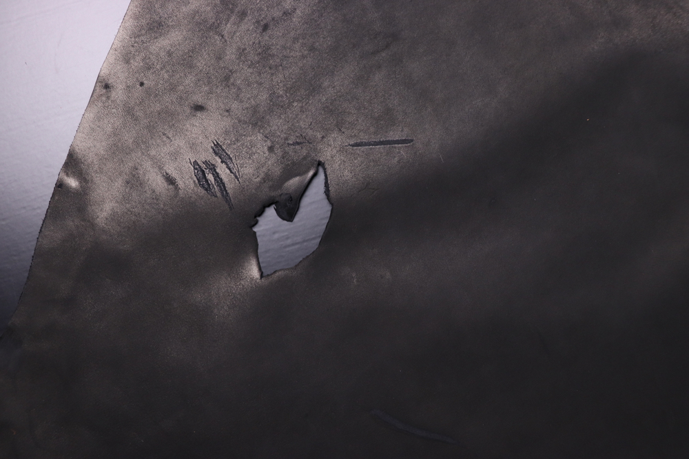 Уценка: 0,6-0,8 Кожа подкладочная Румба черная 159 дм²